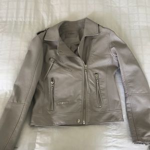 vegan leather Blank NYC moto jacket